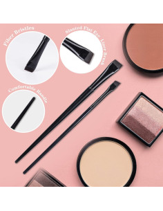 Set de 16 Brochas de Maquillaje para Cejas y Delineador DAGUANZHI 2