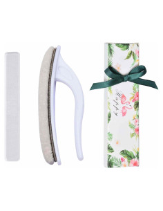 Kit de Pulido de Uñas Naturales beUakso con Lima de Vidrio y Chamois