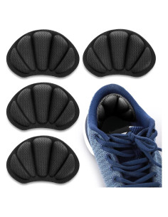 Almohadillas para Talones Sibba - 2 Pares Autoadhesivas Negro