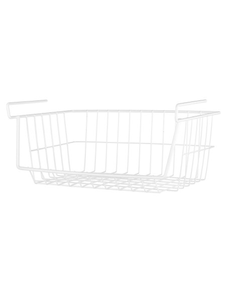 Cesta de Alambre Blanca Whitmor 40.6x25.4x17.8 cm Cesta de Alambre Blanca Whitmor 40.6x25.4x17.8 cm