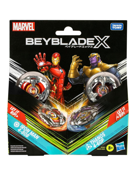 Beyblade BBX Thanos Iron Man Multipack 100g 3.81x16.8x19.1cm Beyblade BBX Thanos Iron Man Multipack 100g 3.81x16.8x19.1cm