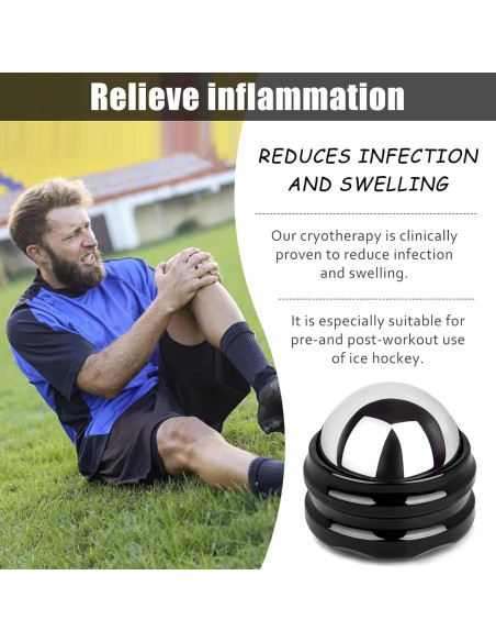 Rodillo de Masaje de Acero Inoxidable Ideayard - Terapia Fría y Caliente Rodillo de Masaje de Acero Inoxidable Ideayard - Terapia Fría y Caliente