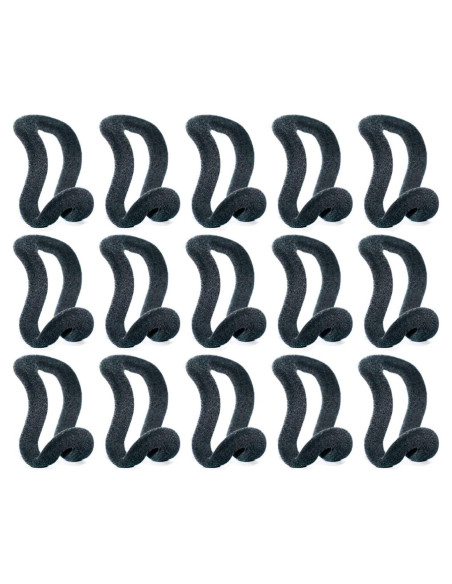 50 Ganchos en Cascada KISEER para Perchas de Ropa - Negro 50 Ganchos en Cascada KISEER para Perchas de Ropa - Negro