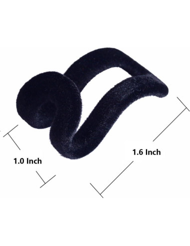 50 Ganchos en Cascada KISEER para Perchas de Ropa - Negro