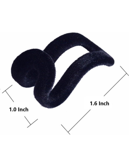 50 Ganchos en Cascada KISEER para Perchas de Ropa - Negro 50 Ganchos en Cascada KISEER para Perchas de Ropa - Negro