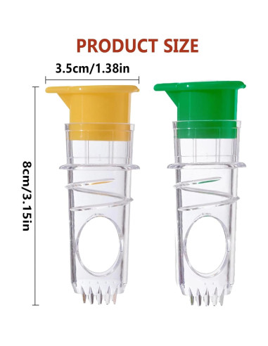 Exprimidor de Limón Manual Genérico con Tapa - 2 Pcs