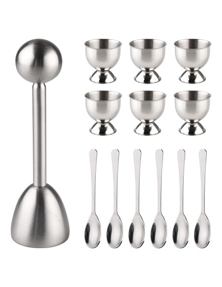 Juego Cortador de Huevos Leegg 13 Piezas Acero Inoxidable Juego Cortador de Huevos Leegg 13 Piezas Acero Inoxidable