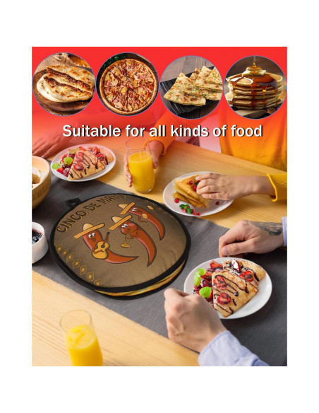 Calentador de Tortillas Grande SUPRBIRD 30 cm Aislante Microondas Calentador de Tortillas Grande SUPRBIRD 30 cm Aislante Microondas