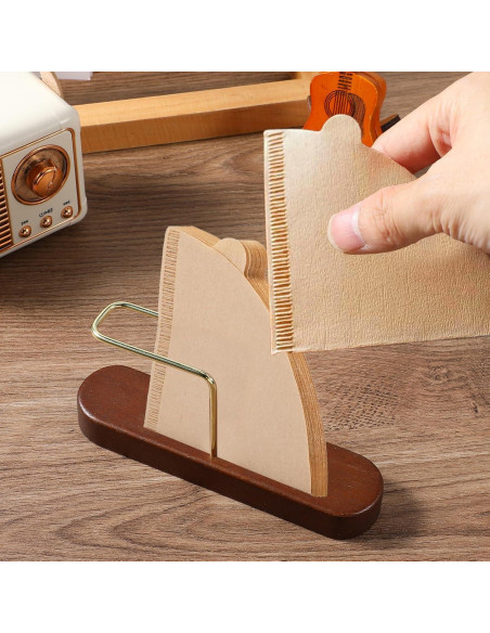 Soporte para Filtros de Café KFHENSOMR Cono Madera 14x7 cm Soporte para Filtros de Café KFHENSOMR Cono Madera 14x7 cm