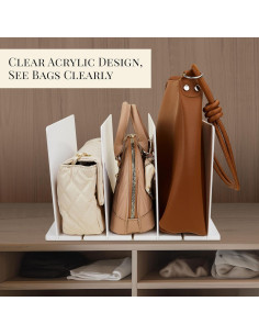 Divisores de Estante Ajustables Amviner 1 Paquete Blanco 2