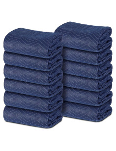 Manteles de Mudanza Nouva 12 Paquete 183 x 206 cm Azul y Negro