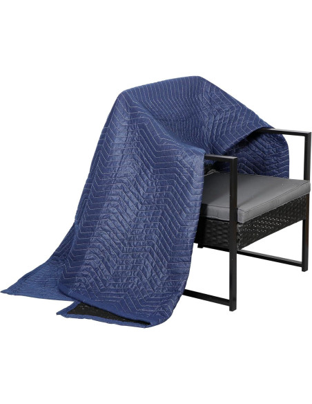 Manteles de Mudanza Nouva 12 Paquete 183 x 206 cm Azul y Negro Manteles de Mudanza Nouva 12 Paquete 183 x 206 cm Azul y Negro