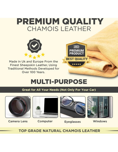 Chamois Natural Grande XamPro XP33 - Piel de Oveja 91.4x61 cm