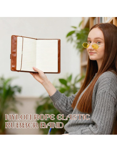 8 Bandas Elásticas de Nylon Foyods para Cuadernos y Diarios