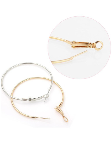 Kit 96 Aros para Pendientes DIY DIVINA VITAE Dorado Plateado