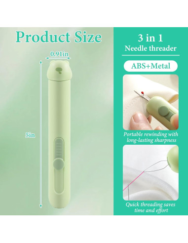 Herramienta de Descoser 2-en-1 CMOHLIANG con Enhebrador Automático
