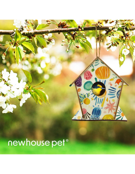 Kit Casa para Aves DIY Newhouse NHP-DIYH-SQ Madera 18cm Kit Casa para Aves DIY Newhouse NHP-DIYH-SQ Madera 18cm