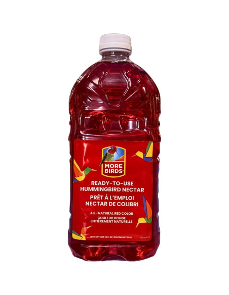 Néctar Premium para Colibríes More Birds 1.89L Listo para Usar Néctar Premium para Colibríes More Birds 1.89L Listo para Usar