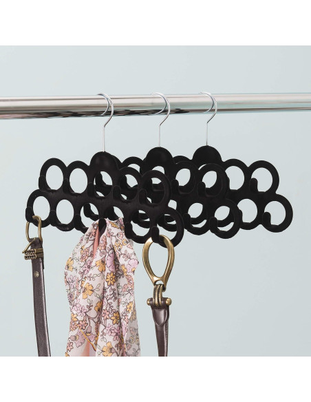 Organizador de Bufandas y Cinturones Home Basics, 3 Piezas Organizador de Bufandas y Cinturones Home Basics, 3 Piezas