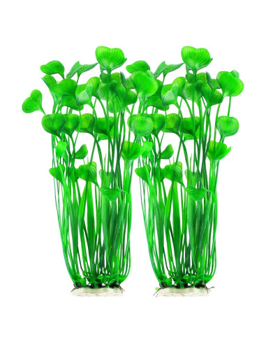 Plantas Artificiales para Acuario MyLifeUNIT - 2 Piezas 40 cm Verde