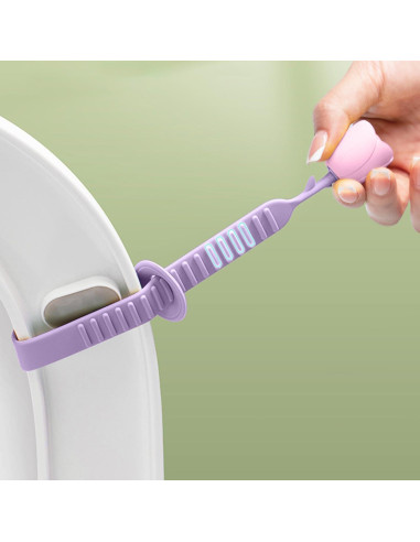 Soporte Tapa Inodoro Silicona Xisakaca Morado 27.5cm