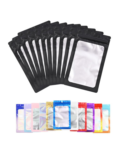 100 Bolsas Plásticas Reutilizables Soulake 6.1x9.9 cm Negro