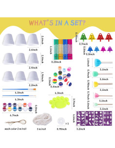 Kit de Campanas de Viento FULAIERGD para Niños - Manualidades DIY 2
