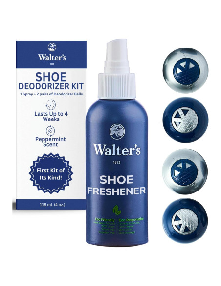 Kit Desodorante para Zapatos Walter - Spray 118 ml + 2 Bolas Kit Desodorante para Zapatos Walter - Spray 118 ml + 2 Bolas