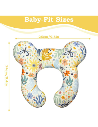 Almohada de Viaje para Bebé ZHOMA Soporte Cuello Flor 2
