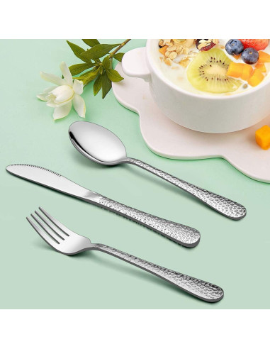 Set de Cubiertos para Niños LIANYU 9 Piezas Acero Inoxidable