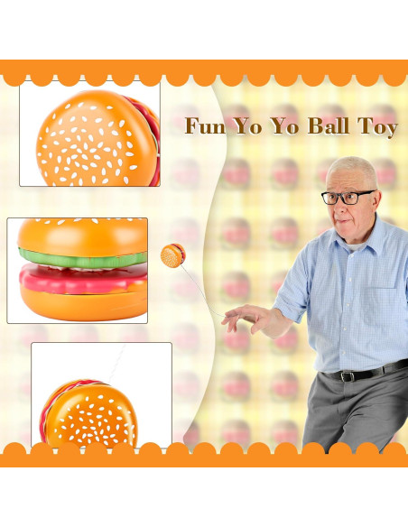 54 Yo-Yos Hamburguesa Drayear para Cumpleaños y Premios 54 Yo-Yos Hamburguesa Drayear para Cumpleaños y Premios