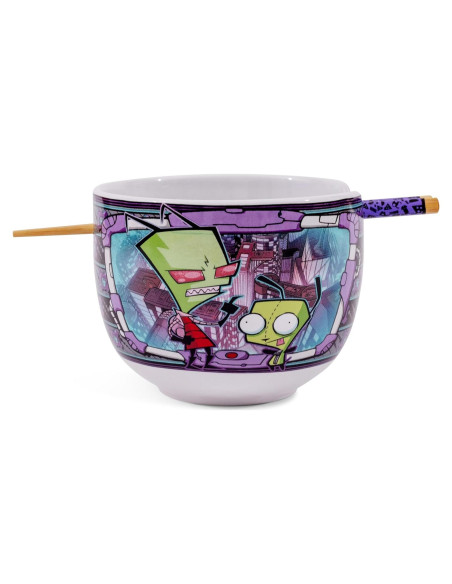 Juego de Vajilla de Ramen Silver Buffalo Invader Zim 20 Oz Juego de Vajilla de Ramen Silver Buffalo Invader Zim 20 Oz