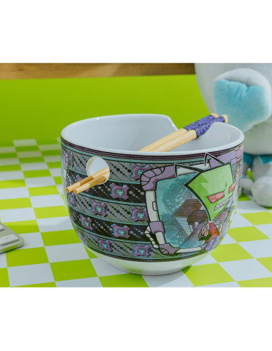 Juego de Vajilla de Ramen Silver Buffalo Invader Zim 20 Oz