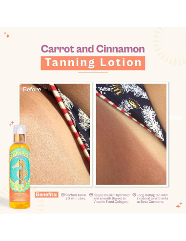Aceite bronceador D'Luchi zanahoria canela SPF 4 240 ml