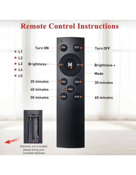Lámpara de Terapia de Luz Roja FlaoAito 5 Cabezas 660nm 850nm Lámpara de Terapia de Luz Roja FlaoAito 5 Cabezas 660nm 850nm
