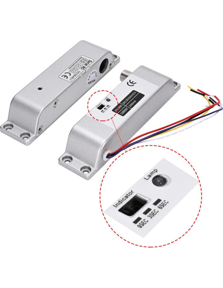 Cerradura Eléctrica de Perno YUHANUS 12V con Retardo Cerradura Eléctrica de Perno YUHANUS 12V con Retardo