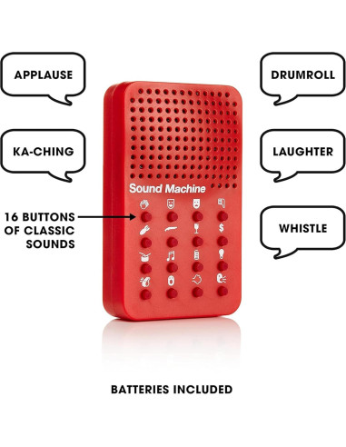 Máquina de Sonido Divertida Luqeeg con 16 Efectos Portátil