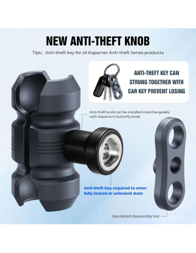 Soporte para Teléfono de Motocicleta KAPARNER KPS-04 Ajustable