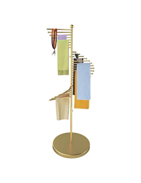 Soporte de Bufandas XIMSPHY Dorado 42x170cm 30 Varillas Soporte de Bufandas XIMSPHY Dorado 42x170cm 30 Varillas