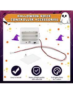 Sensor de Sonido de Halloween Seenelling - 4 Pcs, 6 cm 2