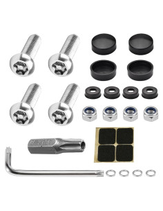 Kit de Tornillos Antirrobo DUSCOKE para Placas de Licencia 4 Pzas