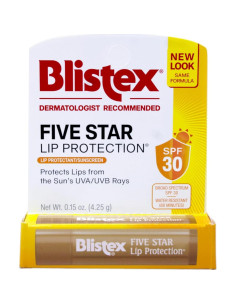 Protección Labial Blistex Five Star 4 Paquetes 4.25g SPF30 2
