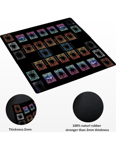Alfombrilla de Juego Cosida Extalas 60x60cm para Yu-Gi-Oh