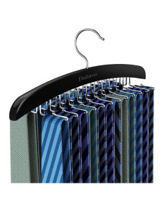 Perchero Organizador de Corbatas Dolinvo 24 Ganchos Madera