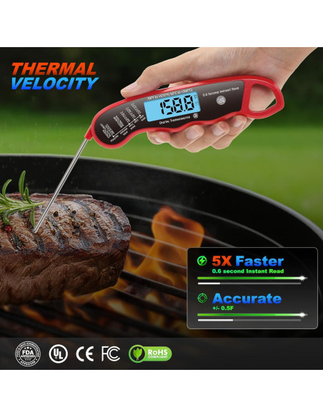 Termómetro Digital Instantáneo Swynner 0.6s Impermeable Termómetro Digital Instantáneo Swynner 0.6s Impermeable