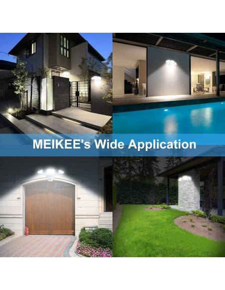 Luz de Seguridad LED MEIKEE 42W con Sensor de Movimiento IP65 Luz de Seguridad LED MEIKEE 42W con Sensor de Movimiento IP65