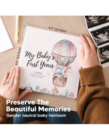Libro de Memorias del Bebé KeaBabies - 90 Páginas Tapa Dura