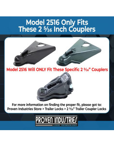 Cerradura de Remolque Proven Industries Modelo 2516 2 5/16" Azul 2