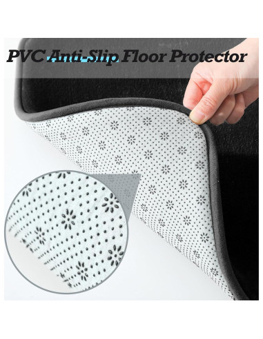 Conjunto de Alfombrillas de Baño HUXMEYSON 2 Piezas Antideslizante