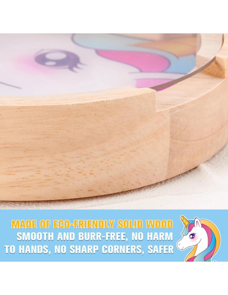 Alcancía de Madera Unicornio WERNNSAI DIY con Stickers Alcancía de Madera Unicornio WERNNSAI DIY con Stickers